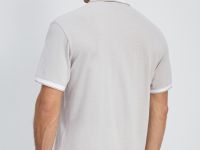 Поло с контрастной отделкой