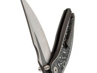 Складной нож We Knife Quinseris, сталь M390, рукоять титан/карбон