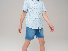 Сорочка текстильная для мальчиков (regular fit)