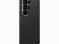 Чехол-накладка Keephone Kevlar Diago MagSafe для Samsung Galaxy S26 Ultra кевлар (арамид) черно-серый в полоску