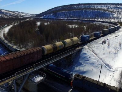 Рост перевозок компании «Железные дороги Якутии» составил 54%