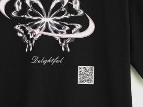 Футболка с AR-принтом для девочек, Черный