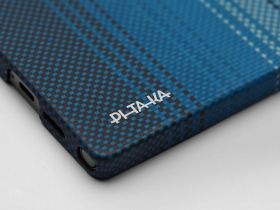 Чехол Pitaka Tactile Woven для Galaxy S25 Ultra кевлар синий