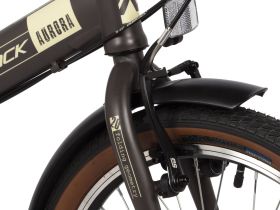 Складной велосипед Novatrack Aurora 3.6 20, год 2024, цвет Коричневый