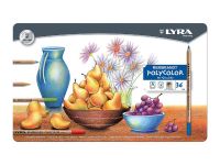 Набор карандашей цветных Lyra "Rembrandt Polycolor" 36 цв в метал. коробке
