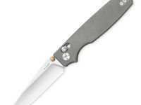 Складной нож Kizer Original 2, сталь S45VN, рукоять титан, серый