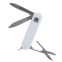 Нож перочинный Stinger 65 мм, 7 функций, рукоять ABS-пластик, белый