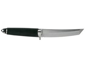Нож с фиксированным клинком Cold Steel Master Tanto, сталь VG-10 San Mai, рукоять кратон, черный