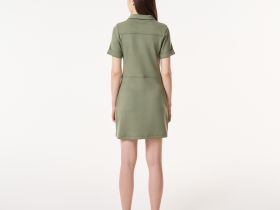 Платье Lacoste на молнии с воротником поло