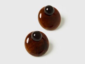 Серьги женские, Коричневый