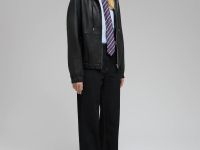 Кожаная куртка-худи с капюшоном