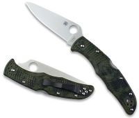 Складной нож Spyderco Endura 4 Zome Green, сталь VG-10, рукоять FRN