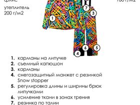 Комплект текстильный с полиуретановым покрытием для девочек: куртка, брюки