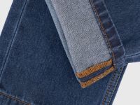 Базовые зауженные джинсы, Синий