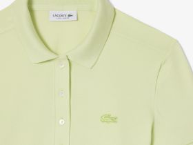 Женское поло Lacoste приталенного кроя из эластичного хлопка
