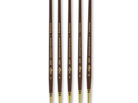 Кисть синтетика имитация колонка №10 круглая Гамма "Классика" короткая ручка