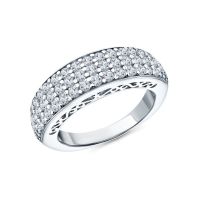 Серебряное кольцо с фианитами