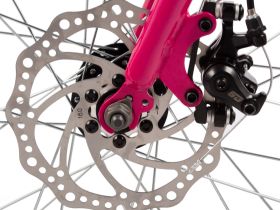 Детский велосипед Novatrack Katrina 20 Disc, год 2025, цвет Красный-Фиолетовый