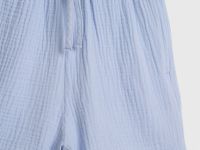 Короткие шорты из муслина для девочек, Голубой