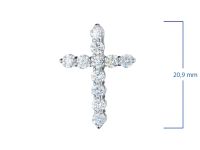 Подвеска из белого золота с бриллиантами э4701пд02210953