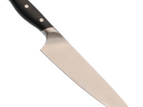 Нож кухонный поварской Okroshka Tartar 18.4 см, сталь 5cr15mov, рукоять сталь/пластик