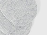 Подследники в рубчик, 3 пары, Серый