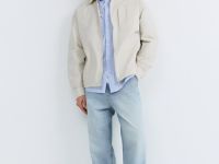 Куртка-рубашка на молнии, Бежевый