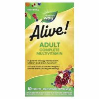 Nature's Way, Alive! комплекс мультивитаминов и мультиминералов для ежедневного пополнения запаса энергии, 60 таблеток
