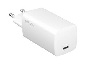 Сетевое зарядное устройство Deppa (11433) Wall charger gan 65W 3.0A Type-C (белый)