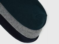 Высокие носки в рубчик с поддержкой стопы, 3 пары, Зеленый