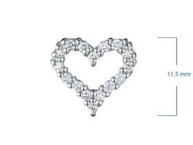 Подвеска из белого золота с бриллиантами э4701пд11200102