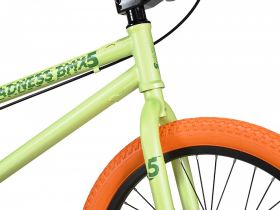 Экстремальный велосипед Stark Madness BMX 5, год 2023, цвет Зеленый-Оранжевый, ростовка 9
