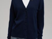 Кардиган свободного кроя с шерстью