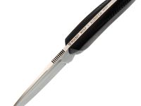 Нож Pocket Wolf Мини Тактик с долом, сталь AUS10Co, рукоять G10, черный с красной вставкой