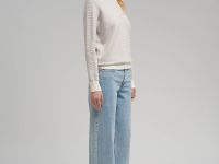 Джемпер полуприлегающего кроя с хлопком