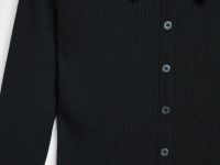 Кардиган в рубчик, Черный