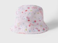 Розовая панама с принтом Hello Kitty для девочки Глория Джинс