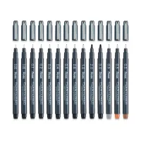 Линер Pentel "Pointliner" 0,1 мм, черные чернила