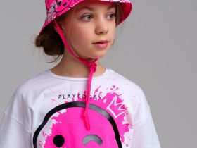 Панама текстильная для девочек