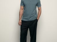 Поло с контрастной отделкой