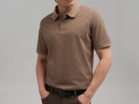 Поло прямого кроя из джерси