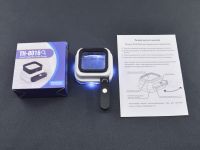 Лупа раскладная Жук, 10х, 15х, 20х, с подсветкой