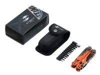 Мультитул Stinger 107 х 19 мм, 19 функций, сталь 440A/420A, оранжевый корпус, нейлоновый чехол
