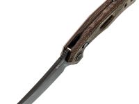Складной нож Reate PL-7 PVD, сталь Nitro-V, рукоять микарта, черно-красный