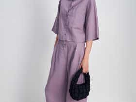 Рубашка изо льна с коротким рукавом