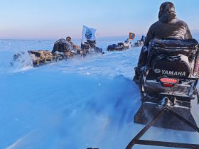 Арктическая снегоходная экспедиция "К Каменным Людям Сундуруна через кряж Суор Уйата"