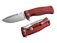 Нож складной LionSteel SR11A RS RED, сталь Uddeholm Sleipner® Satin Finish, рукоять алюминий (Solid®), красный