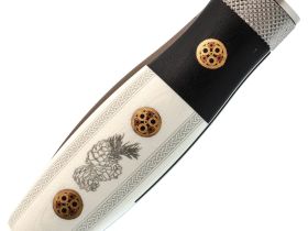 Складной нож Reptilian "Лесовик-01", сталь D2, рукоять G10, Limited Edition, белый
