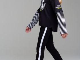 Фуфайка трикотажная для девочек (футболка с длинными рукавами)