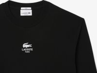 Хлопковая футболка Lacoste классического кроя унисекс с длинным рукавом